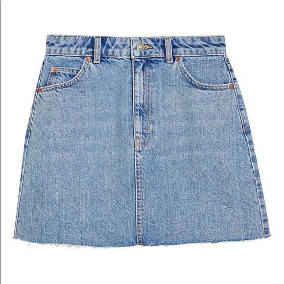 Topshop Dresses & Skirts - Topshop MOTO Mini Denim Skirt Sz 6